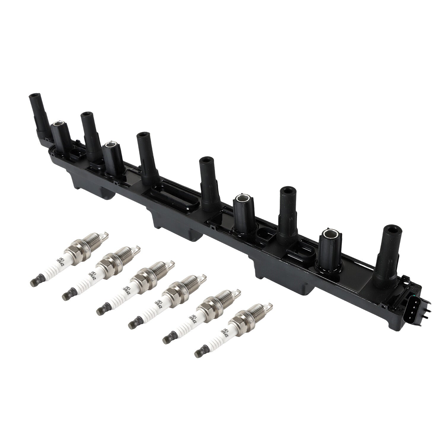 Ignition Coil + 6 Iridium Spark Plugs for Jeep 2001-2004 4.0L L6 UF296 n