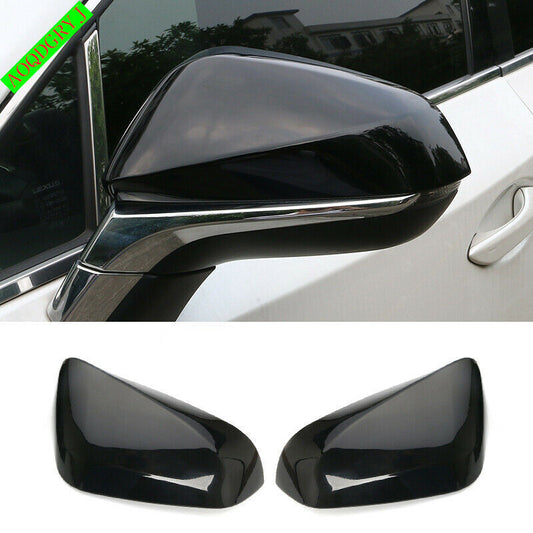 Glossy Black Rearview Mirror Cover Trim Cap for LEXUS NX200t NX300h 2015-2021