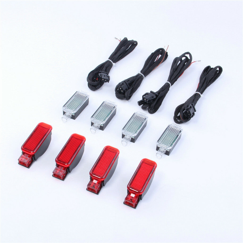 8-piece door warning light kit suitable for Audi A3 for A4 for A5 for A6 Allroad A7 for A8 Q3 Q5 Q