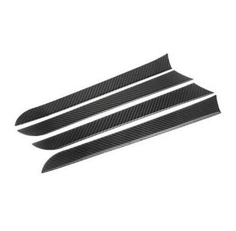 4Pcs Real Carbon Fiber Interior Window Door Panel Cover Trim for Audi A4 B8 n