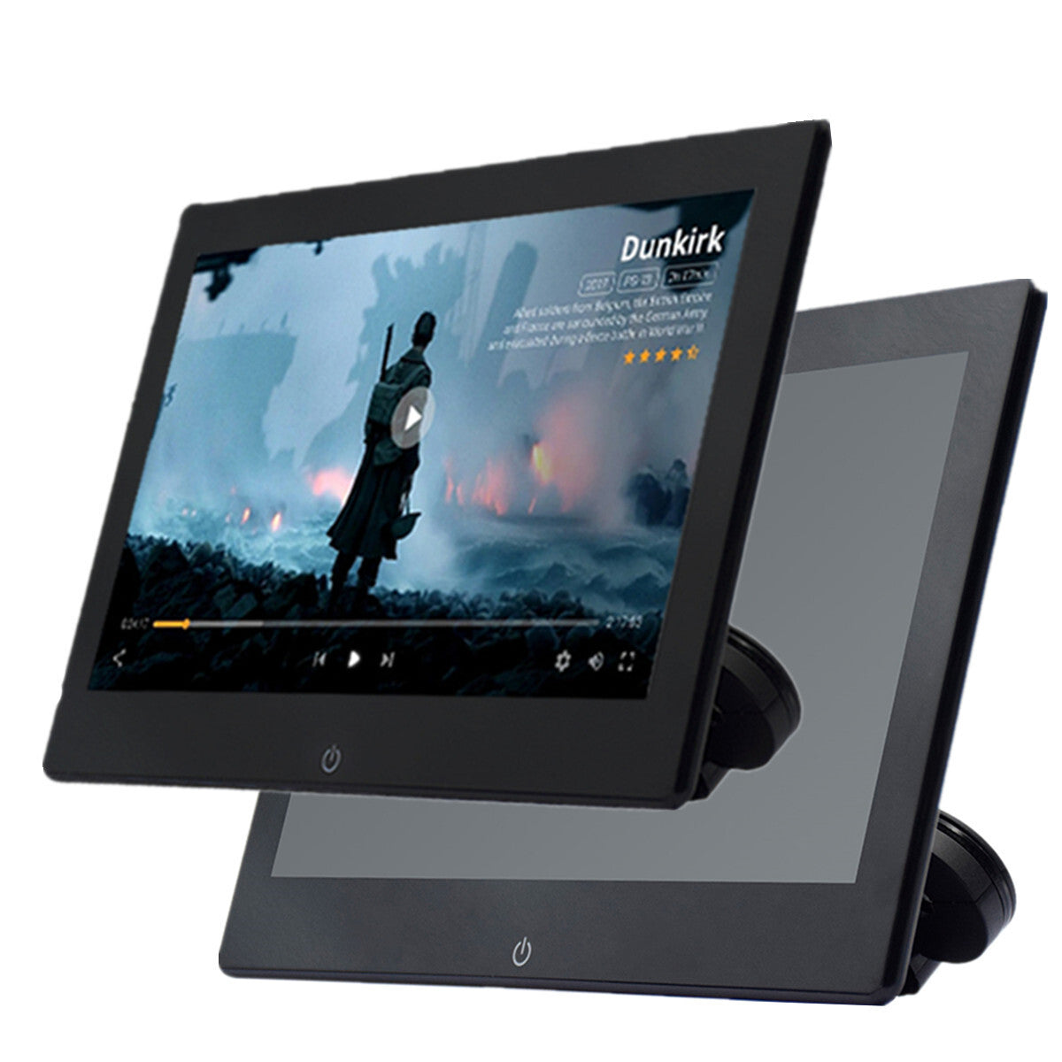 2pcs Car Headrest Monitor 10.1in Touch Screen Video Player GPS WIFI Bluetooth
