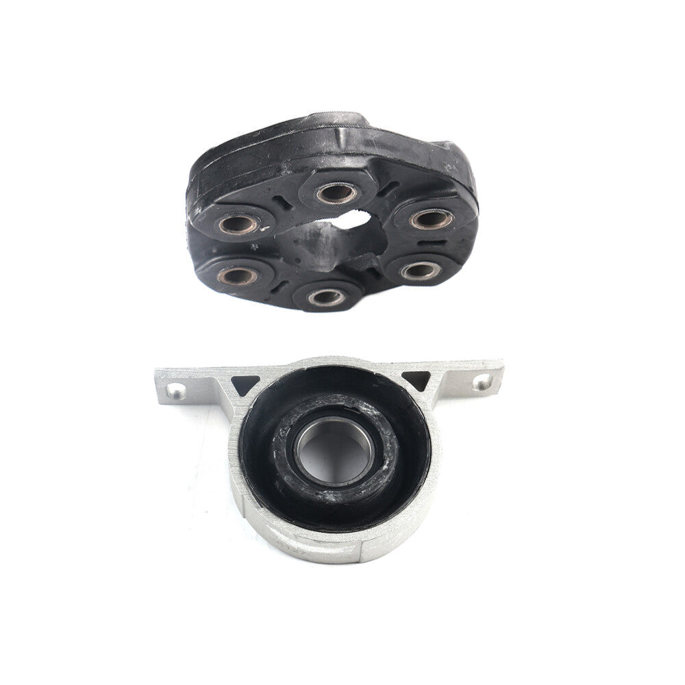 2pcs Driveshaft Flex Disc and Center Support Bearing Fit for BMW E46 325xi 330xi