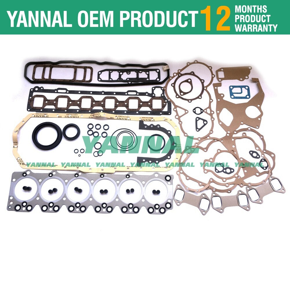 D500 Full Inspection Gasket Kit for Isuzu Engines TCM STD30 STD35 STD45 Forklifts -