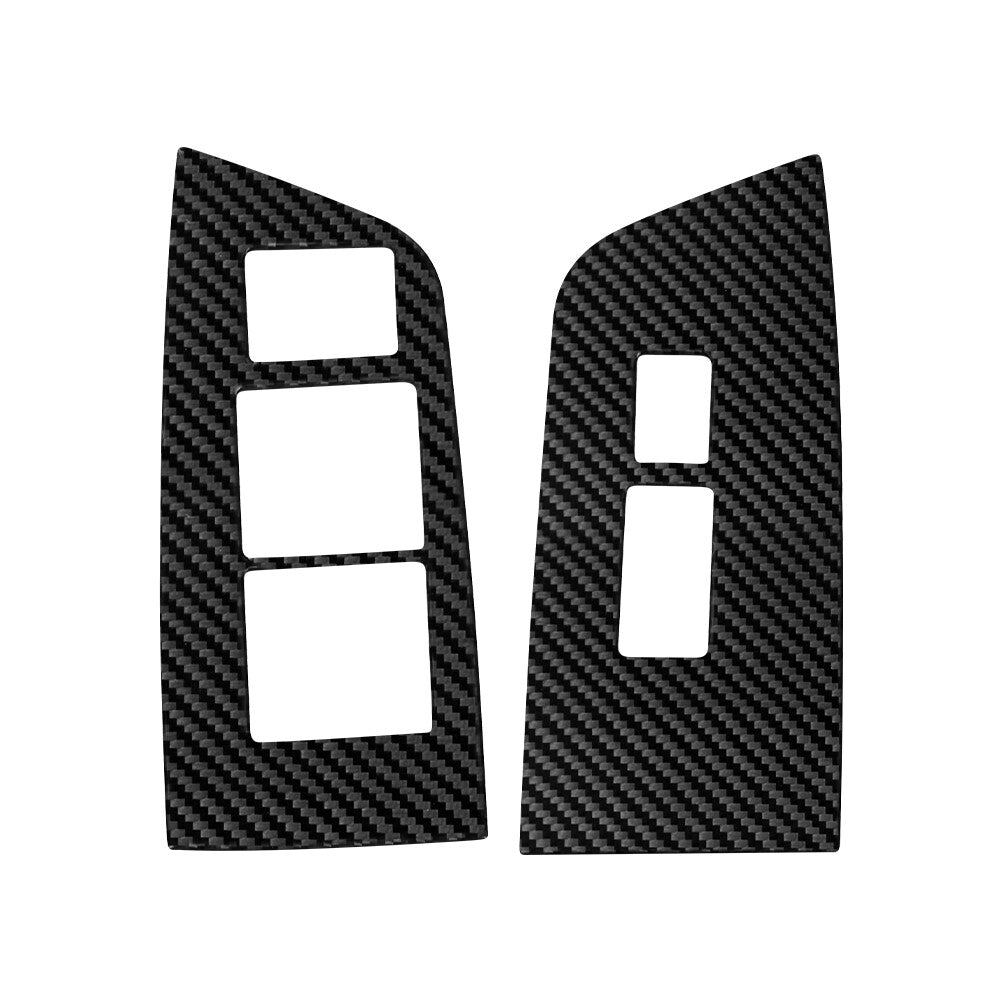 2Pcs Carbon Fiber Interior Side Air Vent Cover Trim For Fiesta 2011-2015 v