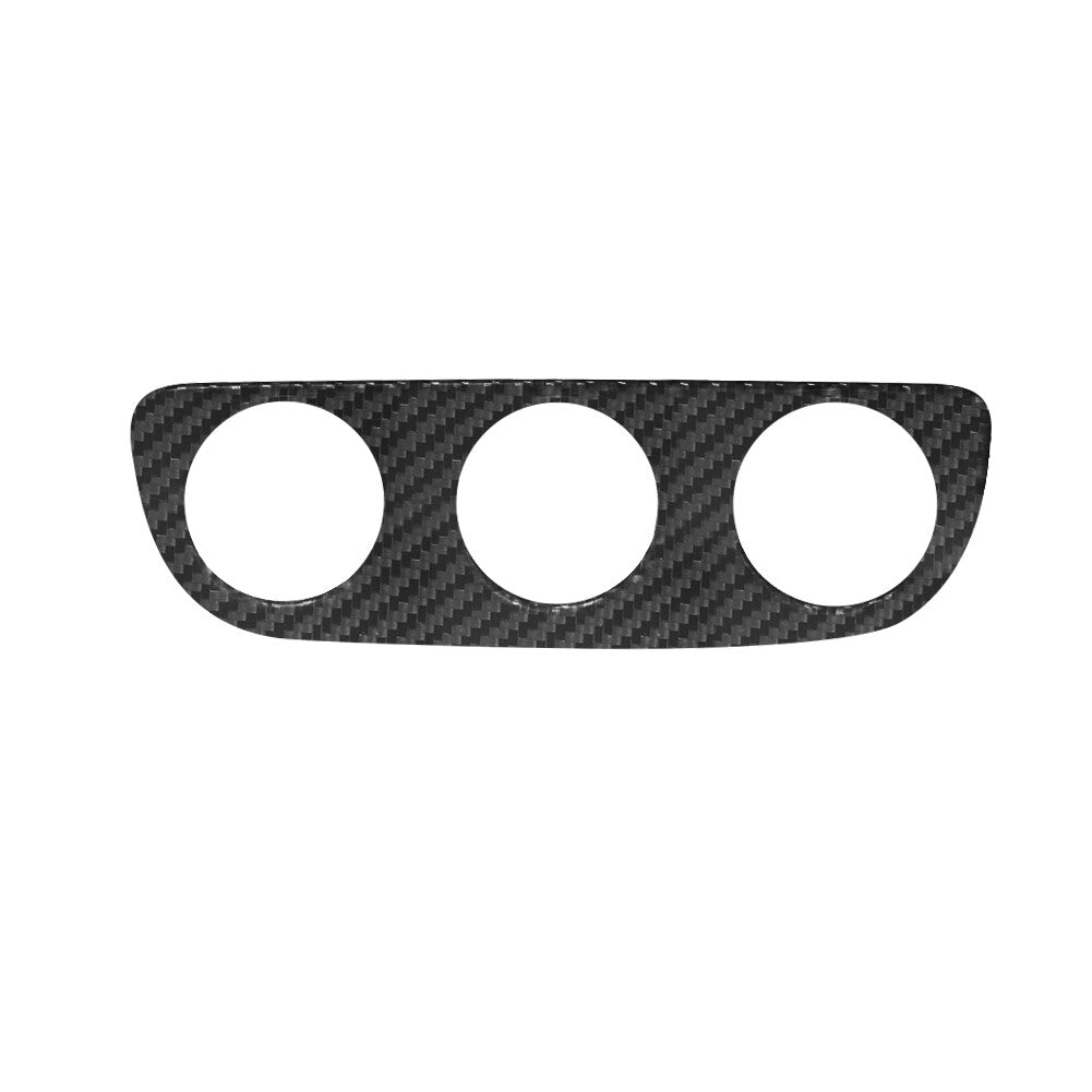 Red Carbon Fiber Door Window Control Panel Cover Trim for Audi Q7 2007-2015 v