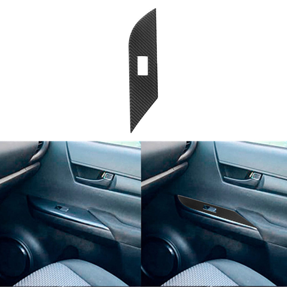 2Pcs Red Carbon Fiber CD Player Trim Cover for Mercedes R-Class 2009-2012 v