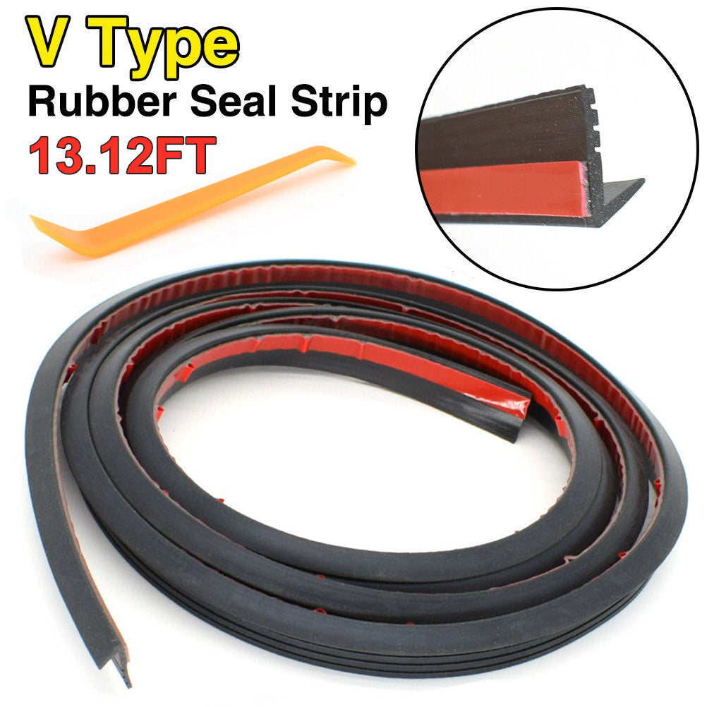 4-meter molded sealing strip for accessories V-shaped side window and door trim edges - n