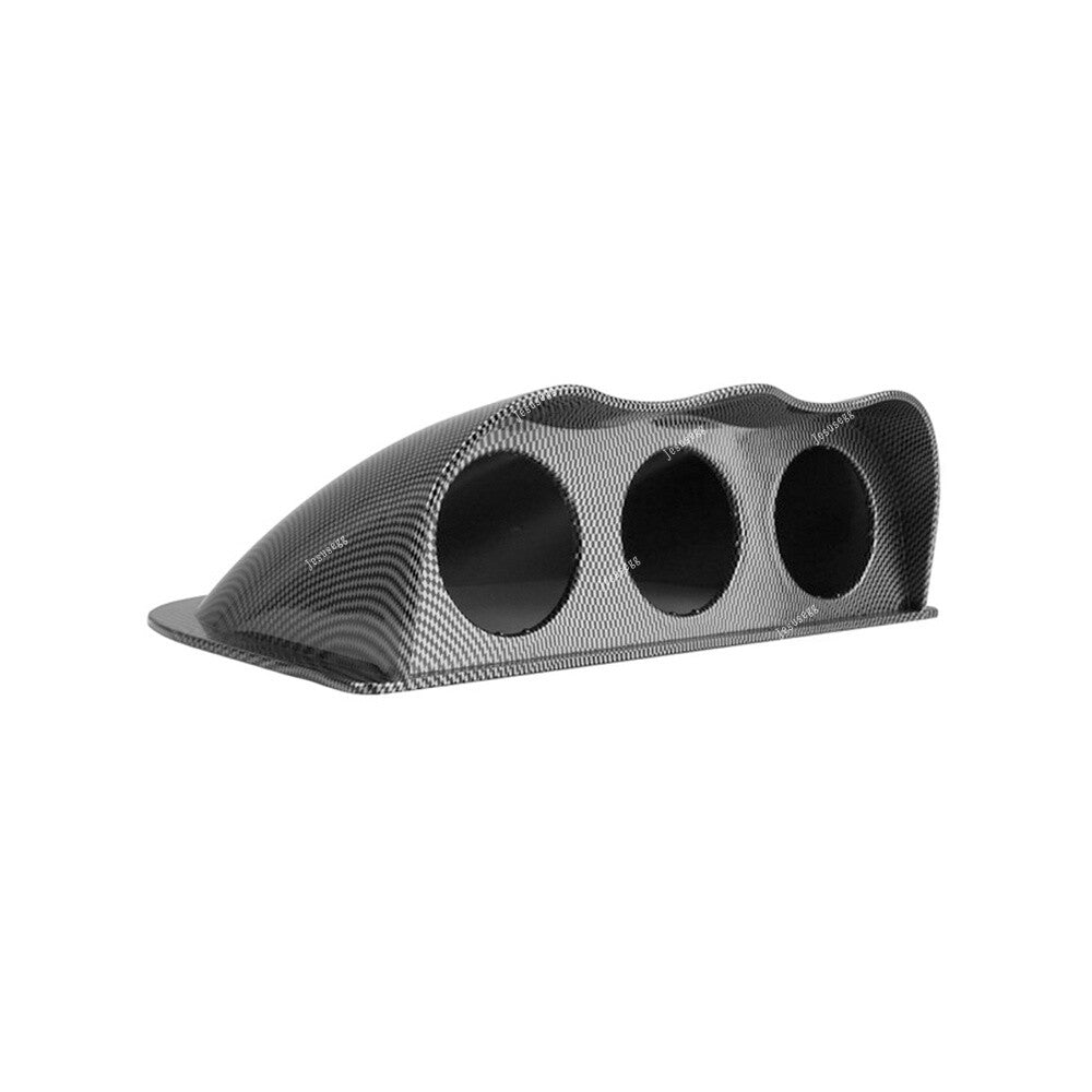 252mm Car Triple Dash Gauge Meter Pod 3 Hole Dashboard Mount Holder Pod Black Q