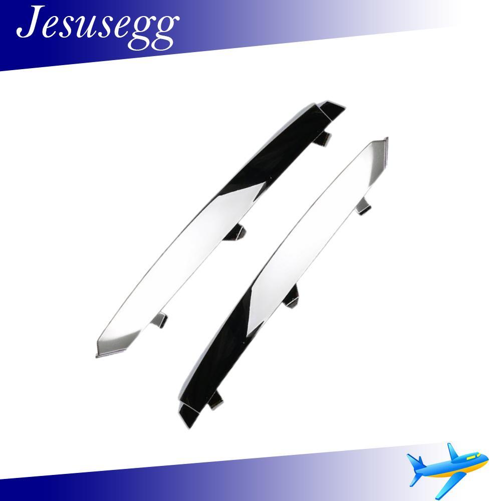 2x for XF 2009 2010 2011 Bumper Trim Molding Insert Chrome Front LH  RH Q