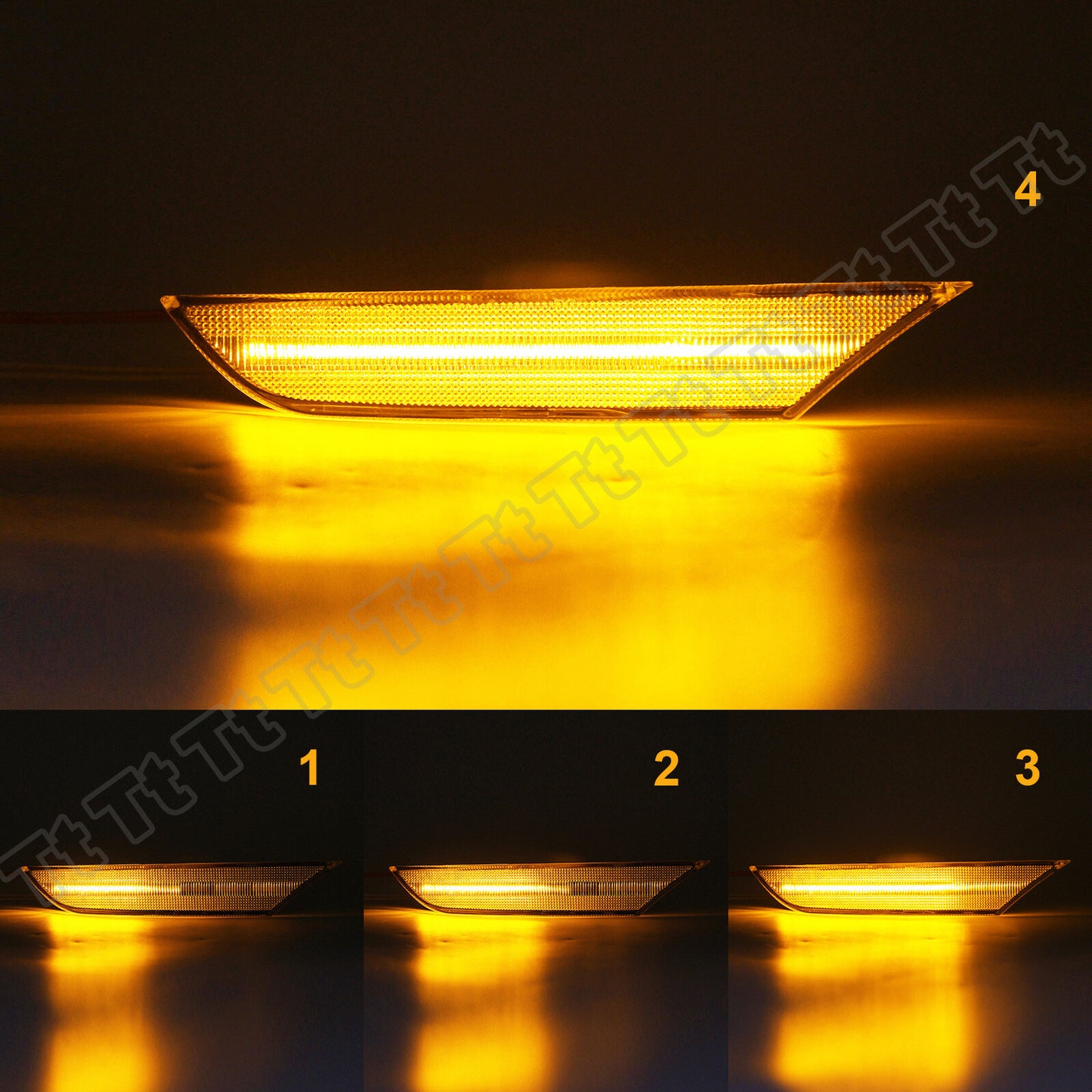 For 2003 - 2006 for Infiniti G35 Sedan Sequential Switch LED Side Marker Lights DRL - v