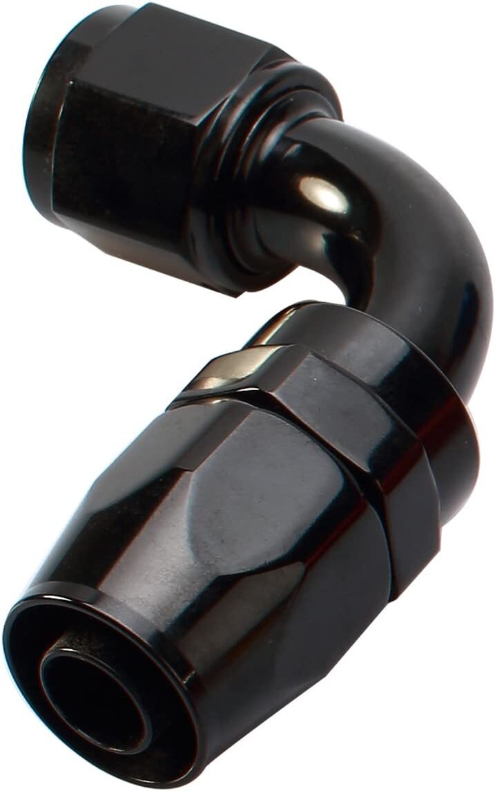 4-pack 90¡ã swivel hose connector adapters for fuel AN6, AN8, and AN10.