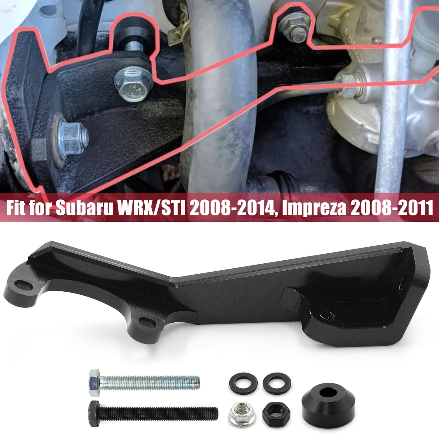 Clutch Master Cylinder Bracket for Subaru WRX STI 2008-14 Impreza 2008-11 R2E2 Q