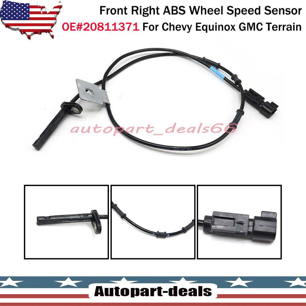 20811371 ABS Wheel Speed Sensor Front Right Fit For Equinox Terrain 2010-2017