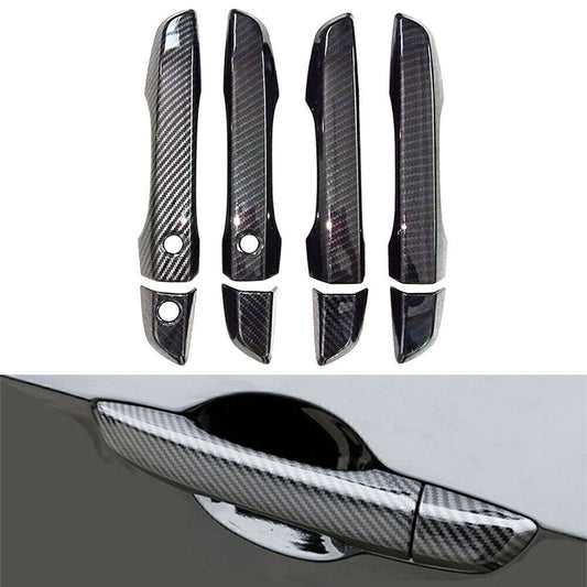 Carbon Fiber Inner Interior Door Handle Cover Trim Fit for Honda for Civic 10th 2016-20