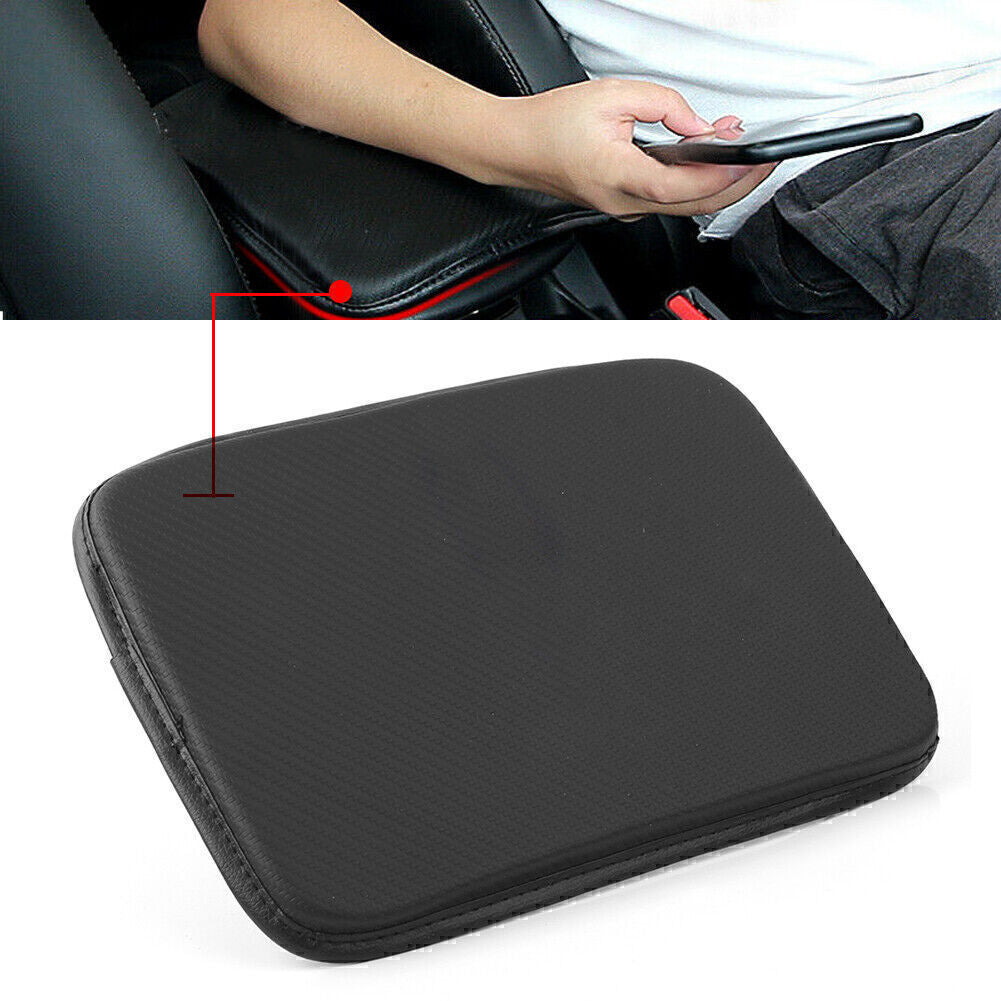Carbon Fiber Armrest Pad Cover Center Console Box Cushion Mat Cover for JAGUAR