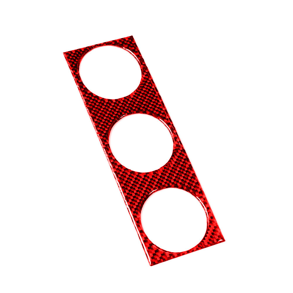 Red Carbon Fiber Automatic Transmission Accent Panel Trim For FJ Cruiser v
