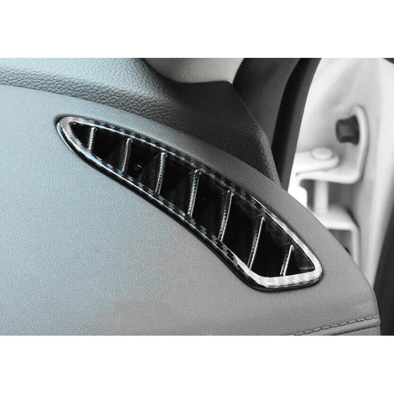 for Hyundai Sonata 2020-2023 Carbon Fiber Dashboard Side Air Vent Cover Trim 2x