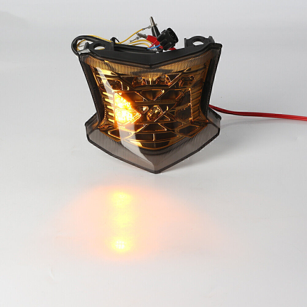 Gold Motocycle Rear LED Turn Signal Taillight for Kawasaki Z900/Z650 ABS 2017-23
