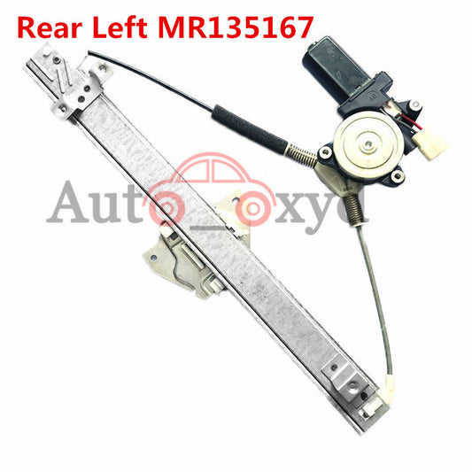Rear Left 92-00 for Mitsubishi Montero 3.0L Power Window Regulator W/Motor Q