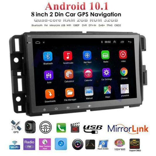 for Chevrolet for Chevy for GMC 8 Android 10.1 Car Stereo Radio GPS FM 2+32GB w/ Canbus