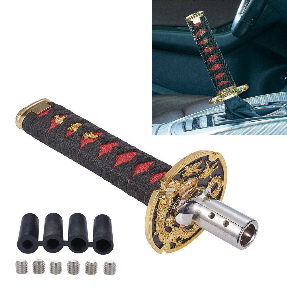 Universal Aluminum Manual and Automatic Car Gear Stick Shifter Knob RedBlack