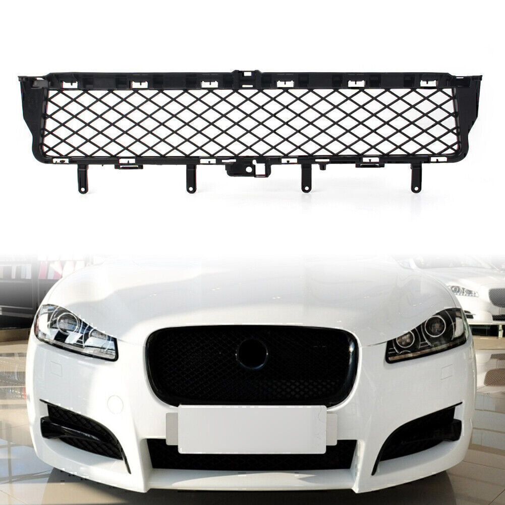 Front Bumper Lower Grill Grille for Jaguar XF 2012-2015 Sport Style Black