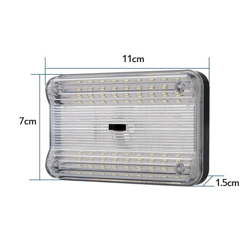 12V White 36 LED Car Interior Reading Light Ceiling/RV Trunk Light with Switch n