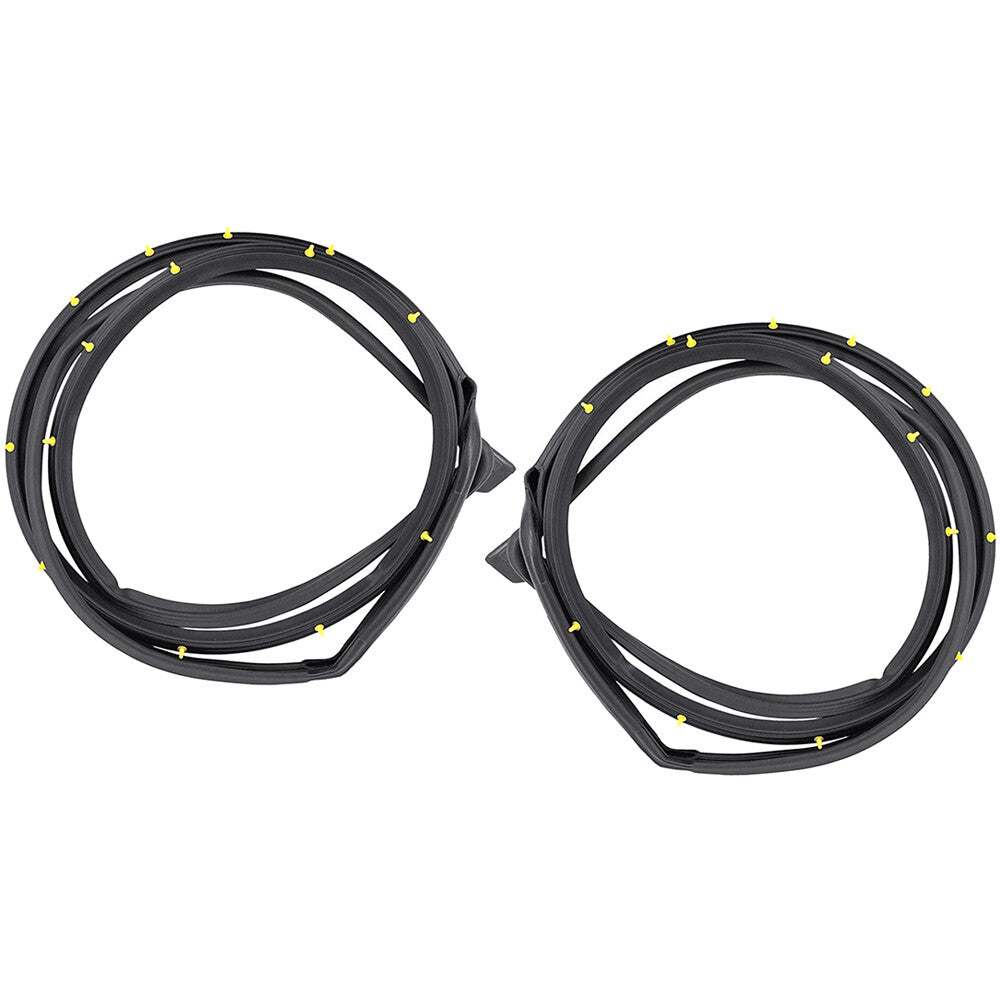2Pcs Front Left+Right Door Weatherstrip Moulding Seal for Civic Sedan 2006-2011