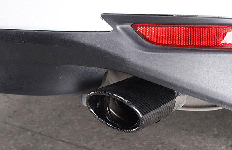 for Toyota for Camry 18-23 Carbon Fiber Exhaust Pipe Tip Rear Tail Throat Muffler 2x
