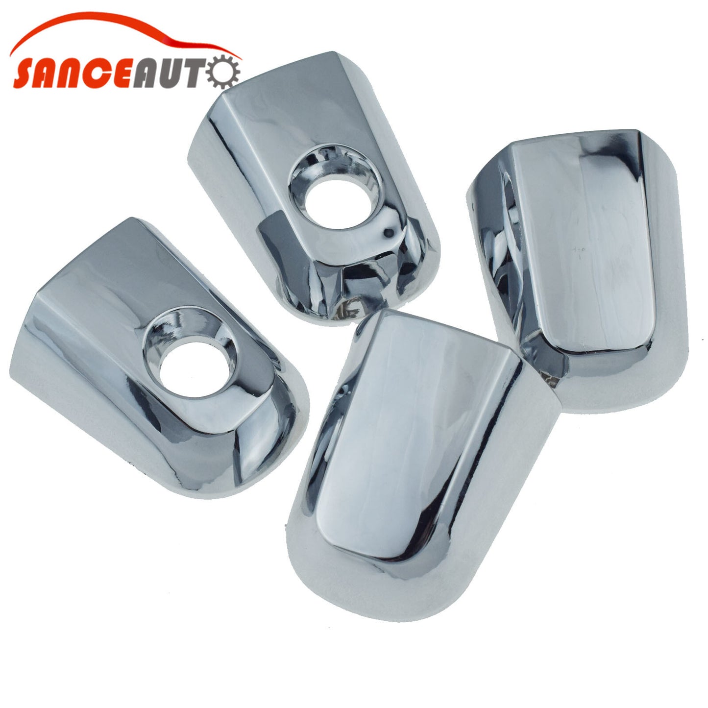 Chrome front and rear left exterior door handle covers for L200 05-15- n