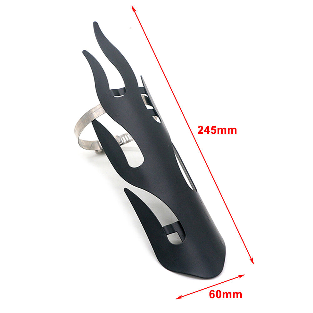 Motorcycle Chrome Exhaust Muffler Pipe Heat Shield Cover Heel GuardUniversal