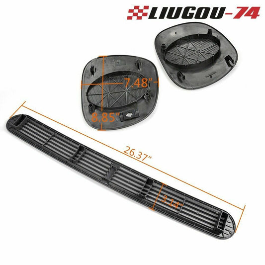 Dash defrost vent cover Lh & Rh speaker grille fits 98-05 Jimmy Blazer Sonoma