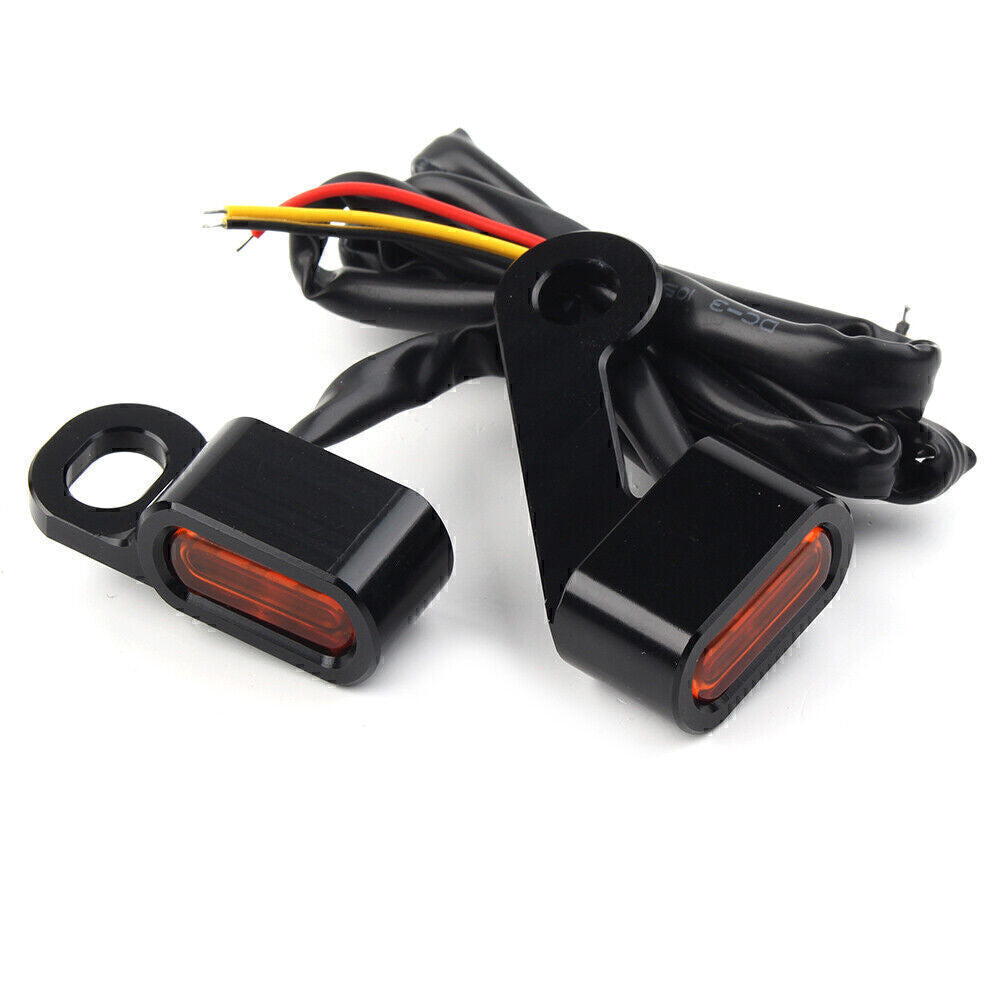 for Harley 04-21 Sportster 883 1200 Black Shell for Mini LED Turn Signal Amber Light Q
