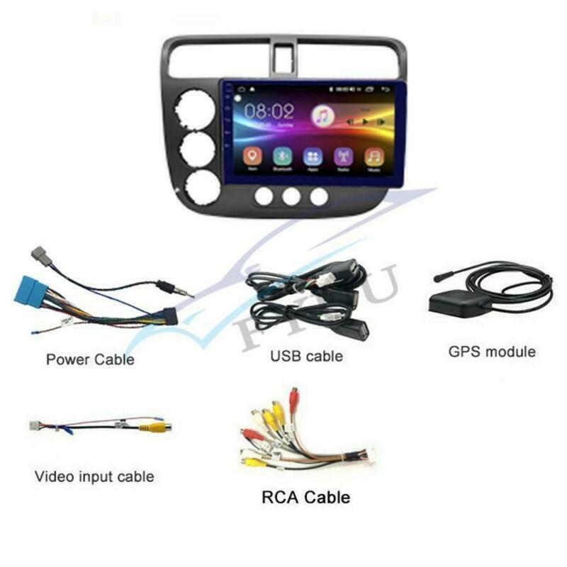Android 10.0 Stereo Car Radio GPS Navi Player WiFi FM for Honda for Civic 2000-2006