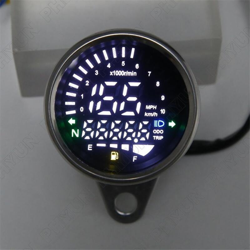 Motorcycle odometer, digital odometer, 199 km/h, speedometer, anti-glare. n