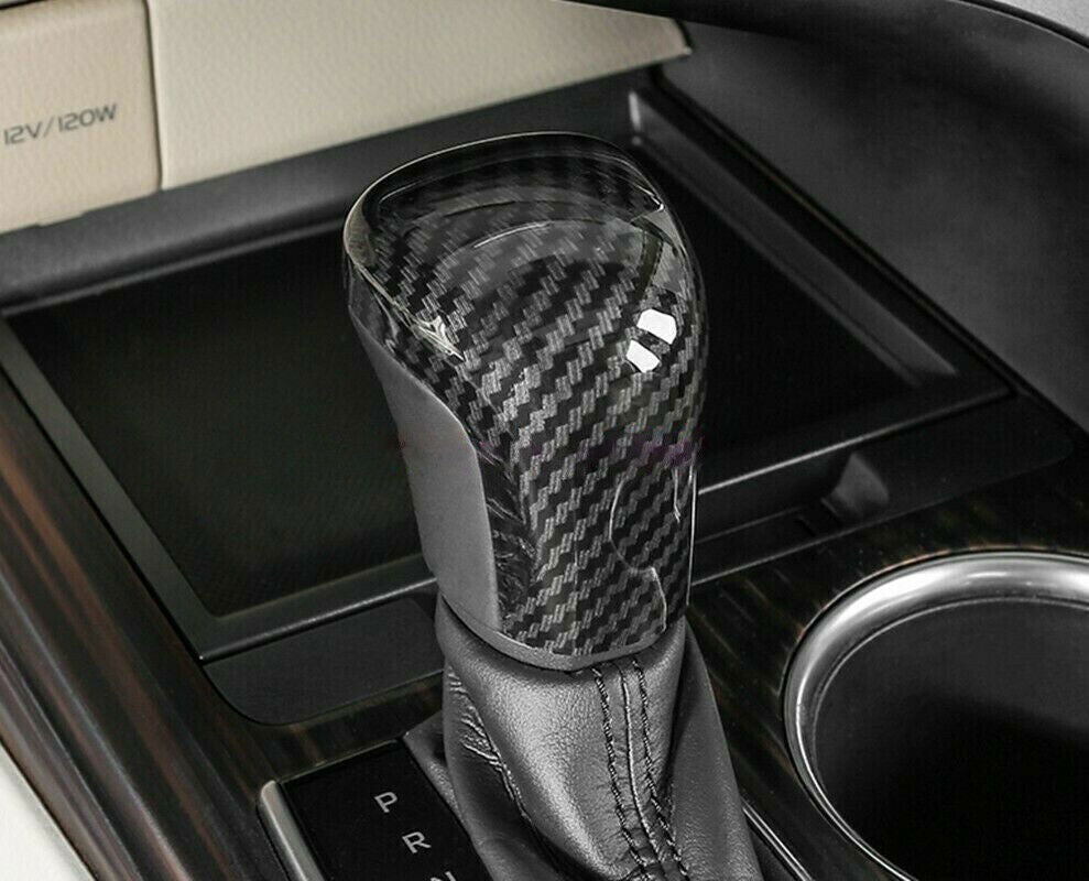 for Toyota for Camry 2018-2022 Carbon Fiber Style Gear Head Shift Knob Cover Trim