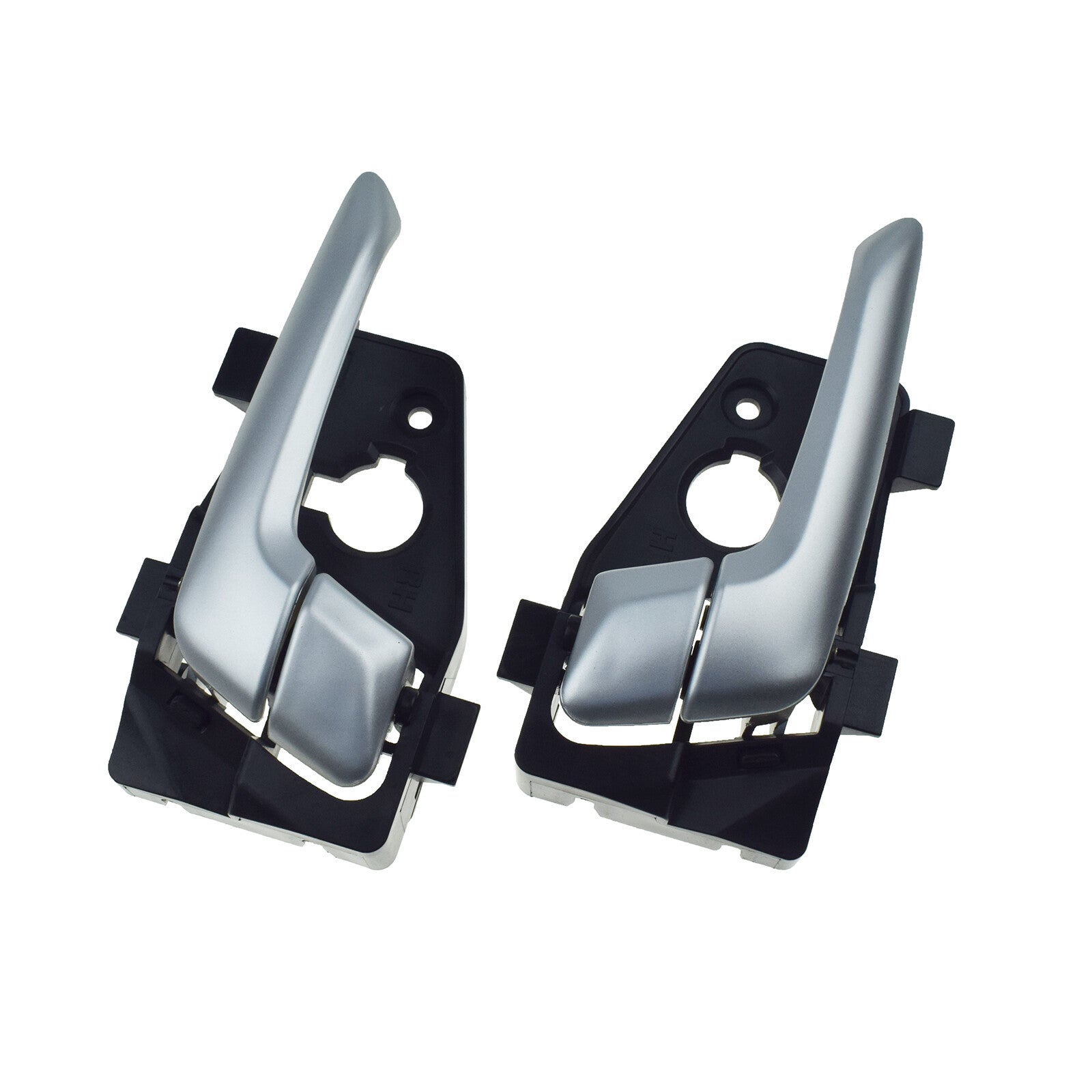 Silver front left and right interior door handles for Kia Picanto 2011-2016- v