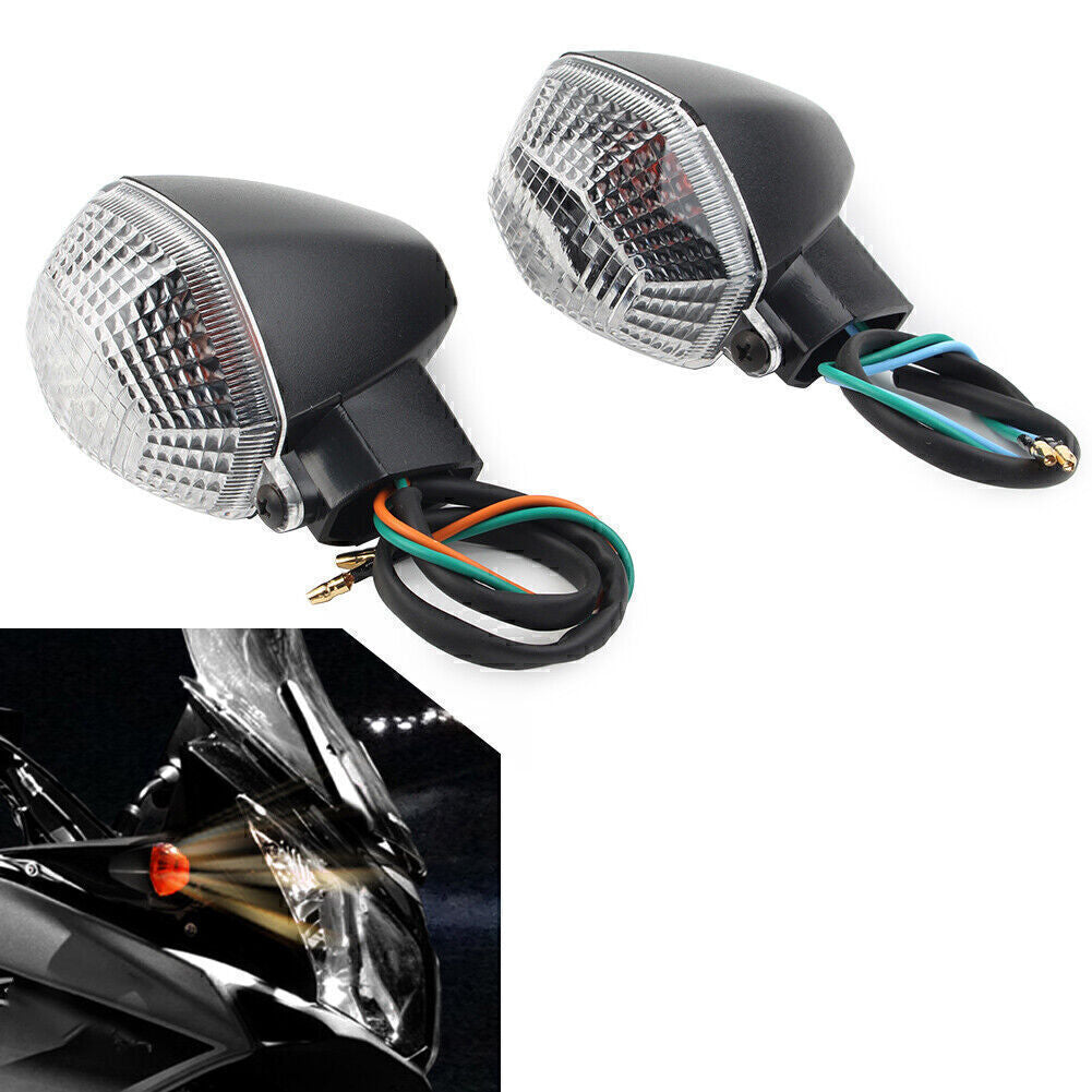 2x Clear Front Turn Signal Light Bulb Flashing for SUZUKI DL1000/DL650 V-Strom