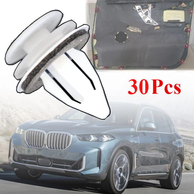 30Pcs Plastic Trim Clips Door Card Panel Fascia Lining Fastener for BMW X1 X2 X3
