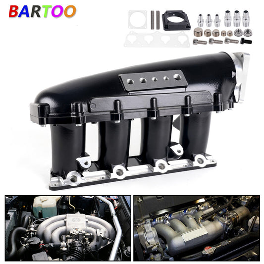 Black Ultra Series Race Intake Manifold Kit for Honda for Civic Si K20A2 2002-2005 Q