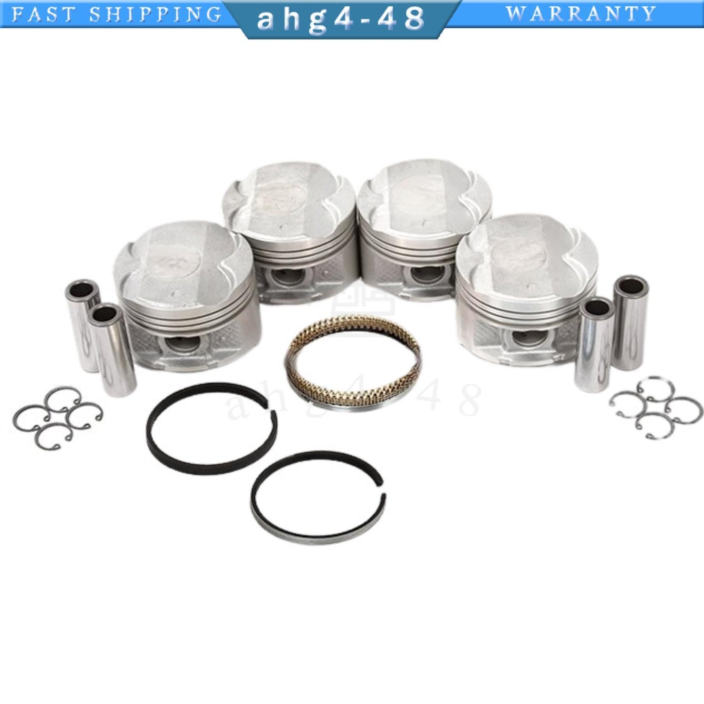 4-piece engine piston kit 13101-88601 for Celica GTS Matrix for Corolla 00-06 1.8L