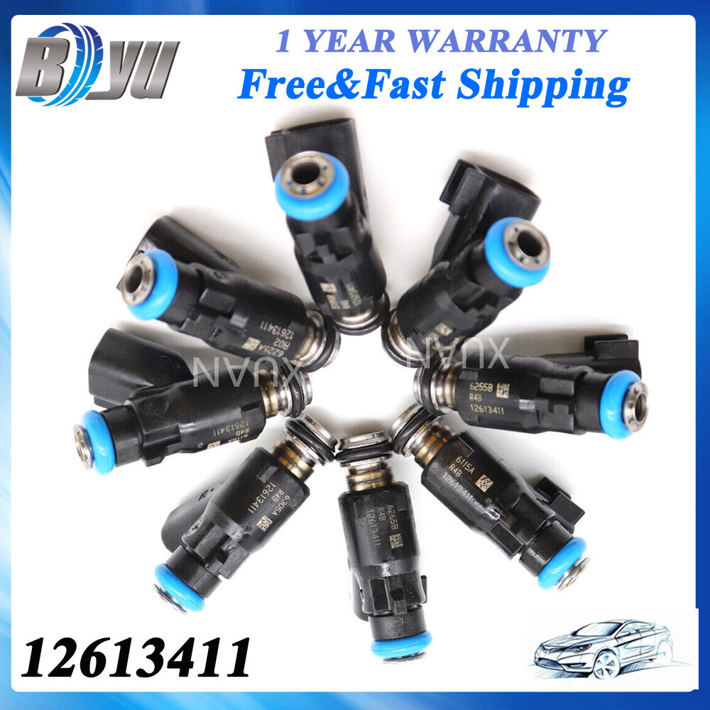 8PCS Fuel Injector for GM V8 4.8L/5.3L Engine 12613411 New
