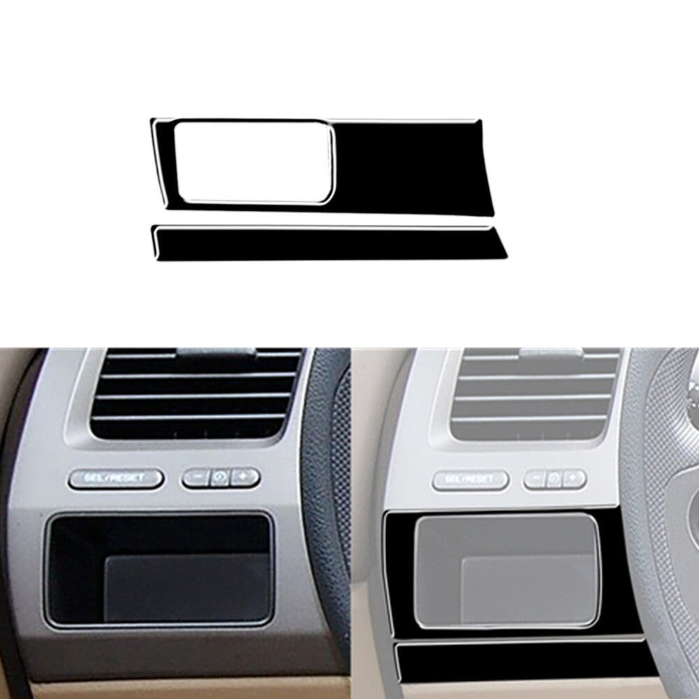 Red Central Control Trim Cover Type-A For CLA 2014-2018 GLA 15-18 v
