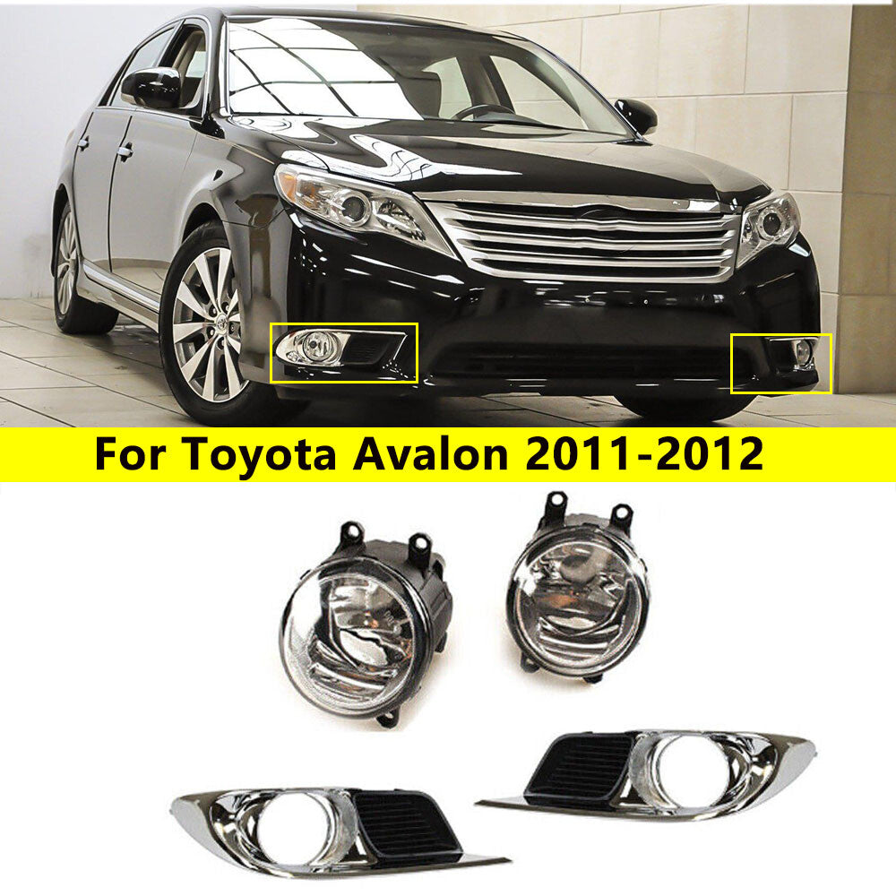 Front fog lights + protective grille cover (1 pair) for 2011-2012 for Toyota for Avalon