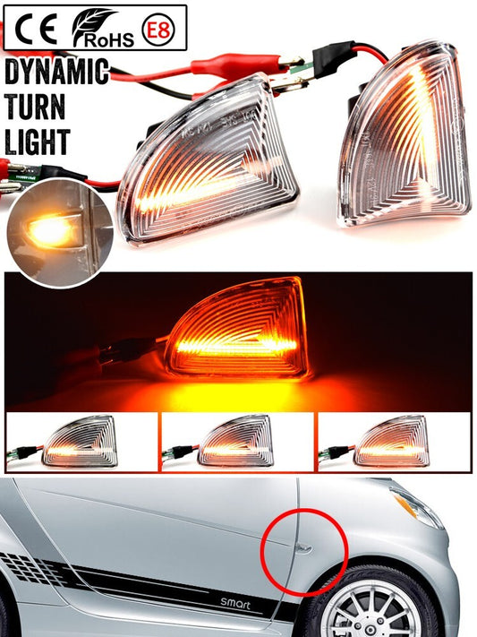 Dynamic Side Marker Turn Light for Mercedes-Benz for Smart Fortwo W451 Coupe/Cabrio