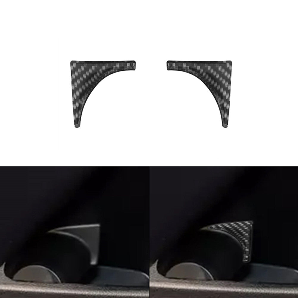 Carbon Fiber Rear Door Window Lift Panel Cover Trim for Honda CRV CR-V 2012-2016 v