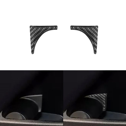 Carbon Fiber Rear Door Window Lift Panel Cover Trim for Honda CRV CR-V 2012-2016 v