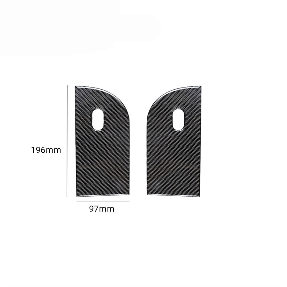 8X Red Carbon Fiber Window Lift Cover Trim for Subaru Outback Legacy 2015-2017 v