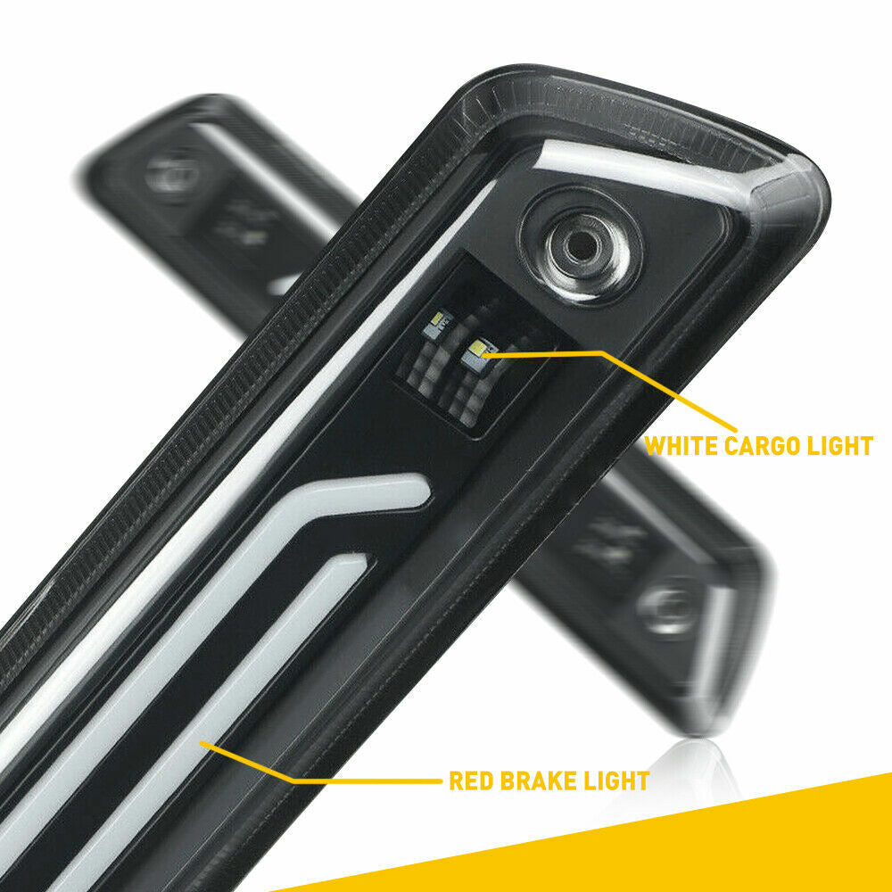 Suitable for 09-14 F150 Smoked Red LED Third Brake Light and Rear Reverse Cargo Light n