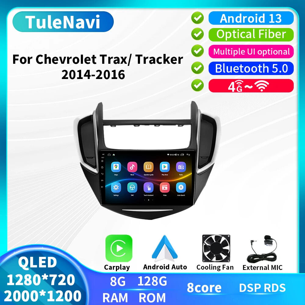 Android CarPlay Car Radio for Chevrolet Trax Tracker 2014-2016 GPS Player Screen